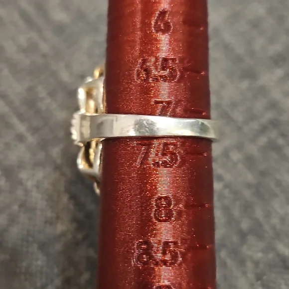 Vintage 925 Art Deco Cameo Ring Size 7 to 7.25 - Picture 6 of 6